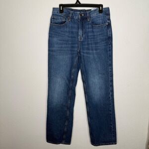 New‎ Old Navy Jeans Size 32x32 Blue Loose Fit Straight Cut Denim